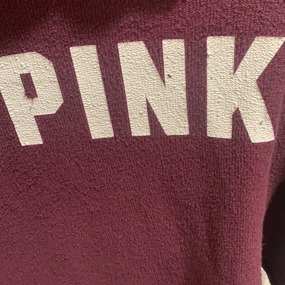PINK Drop Shoulder Sweatshirt. Decent condition, size XS. - Picture 2 of 4